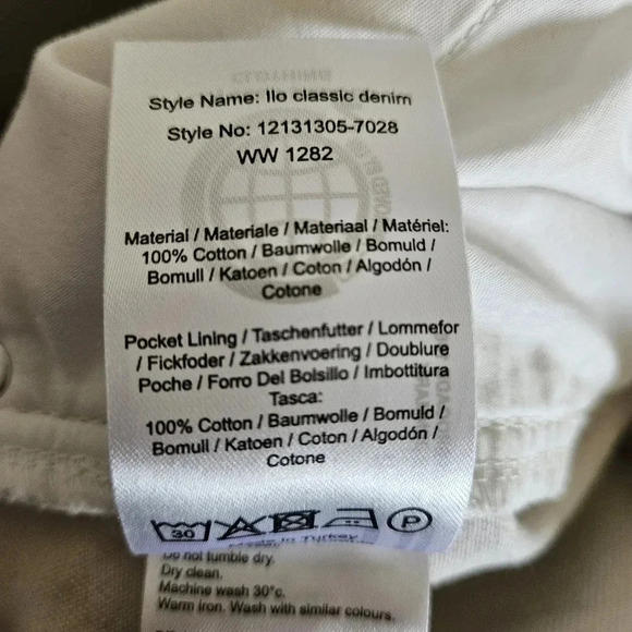 Wood Wood Ilo Straight Leg Classic Denim Women's Jeans Size 31W 32L Off White. - Picture 16 of 16